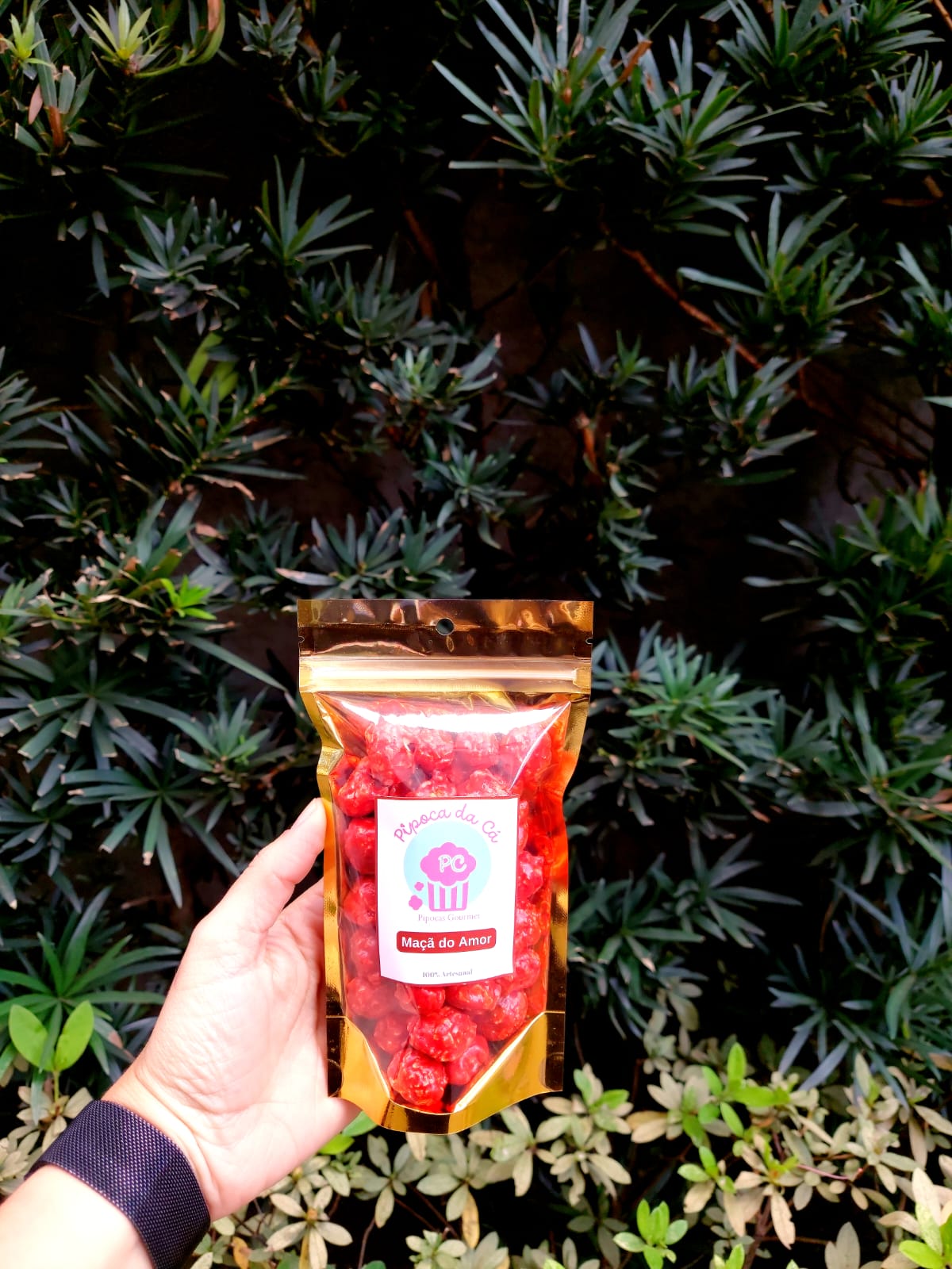 Pipoca Gourmet Maçã do Amor